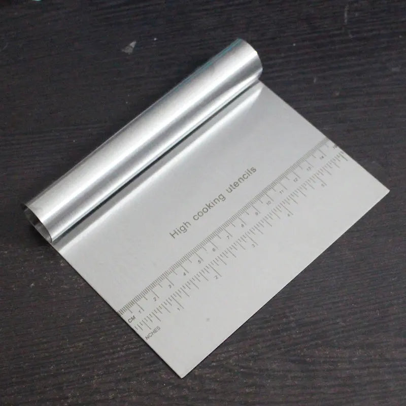 Cake tools stainless steel scraper cutters rice rolls dough scraper 150*120mm