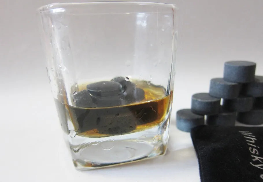 6pcs Cheapest Mini Round Column Whisky Stones 100% Natural Whiskey Stone Ice Cube Stones Whiskey Rock Bar Accessory Beer Cooling